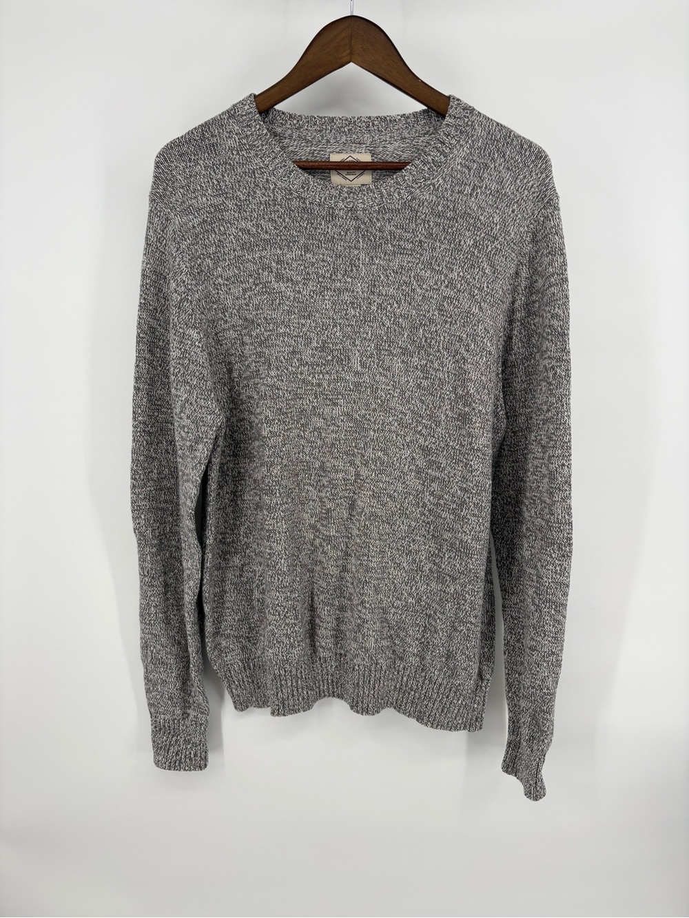 St. John's Bay Men's Heavyweight Marled Cotton Knit Crewneck Sweater - Size XL
